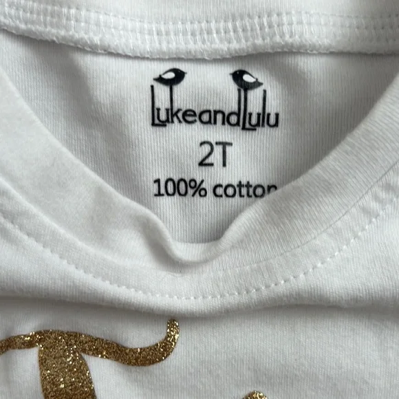 2T girl Two Wild T-Shirt and Leopard Tutu Set - Picture 4 of 4